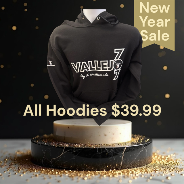 Vallejo 707 Hoodie say it backwards